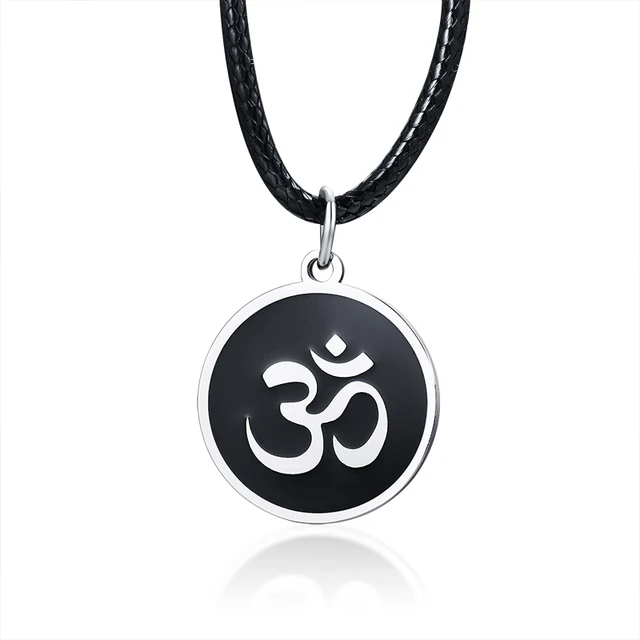 Tegenslag Onzorgvuldigheid alleen Mannen Om Ketting Ronde Ohm Hanger Verstelbare Yoga Spirituele Sieraden|Hanger  Kettingen| - AliExpress