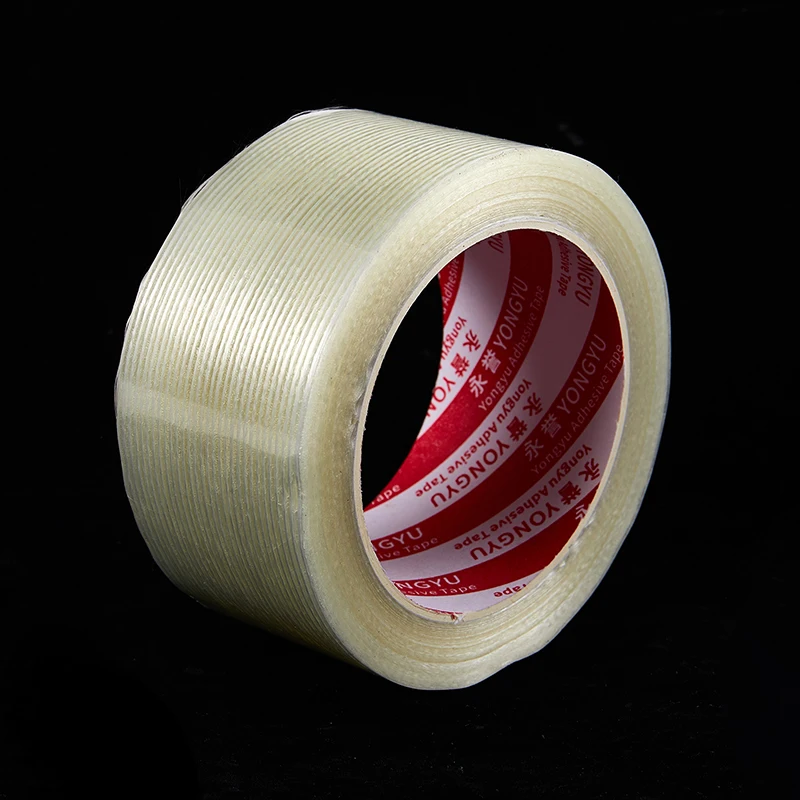 

1PC Fiberglass Tape Lithium Battery Pack Insulation Wrap Strong Stripes Single-sided High Temperature Resistance Adhesive Fixed