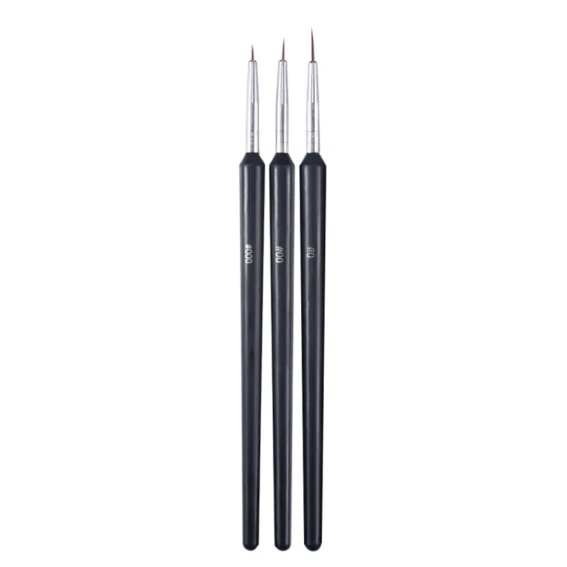 

3pcs/Set Memory Miniature Paint Brushes Set Professional Hook Line Pen Art Liner Drawing Brushes for Acrylic Watercolor Painting