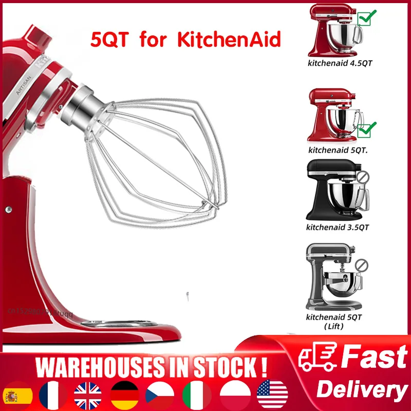 5QTforKitchenAidK45WWStandMixerwithTiltingHeadWhiskAttachment