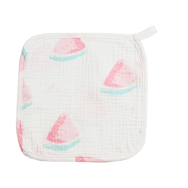 

Soft Drooling Bib Baby Printed Face Cloth Wash Towel Toddlers Cotton Muslin Handkerchief Skin Friendly Square Burp Cloth