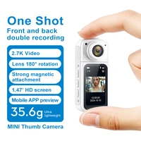 2.7K Wifi Action Camera Dash Action Moto 180Degree Rotation Wide Angle 1080P Small Motorcycle Cycling Video Bodycams for Cycling 1