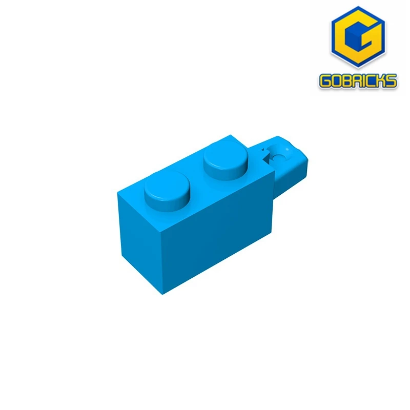 Gobrick Строительная петля, кирпич 1x2, блокировка с 1 пальцем, горизонтальный конец, совместимый с lego, 30541 шт. детских принадлежностей «сделай сам» 30541