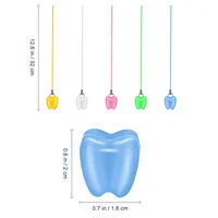 5 Pcs Tooth Container Milk Saver Dental Tray Necklace Baby Collection Box Storage Casket Home Decor Baby Tooth Box Lost Teeth 2