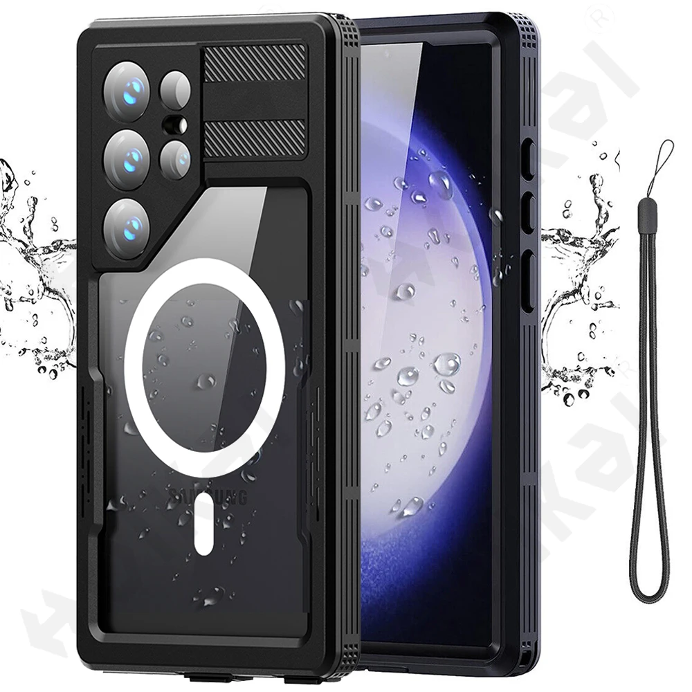 

Case For Galaxy S24 S23 Ultra Plus Waterproof Shockproof Dustproof IP68 Underwater Built Screen Protector Anti-Scratch 360 Cover