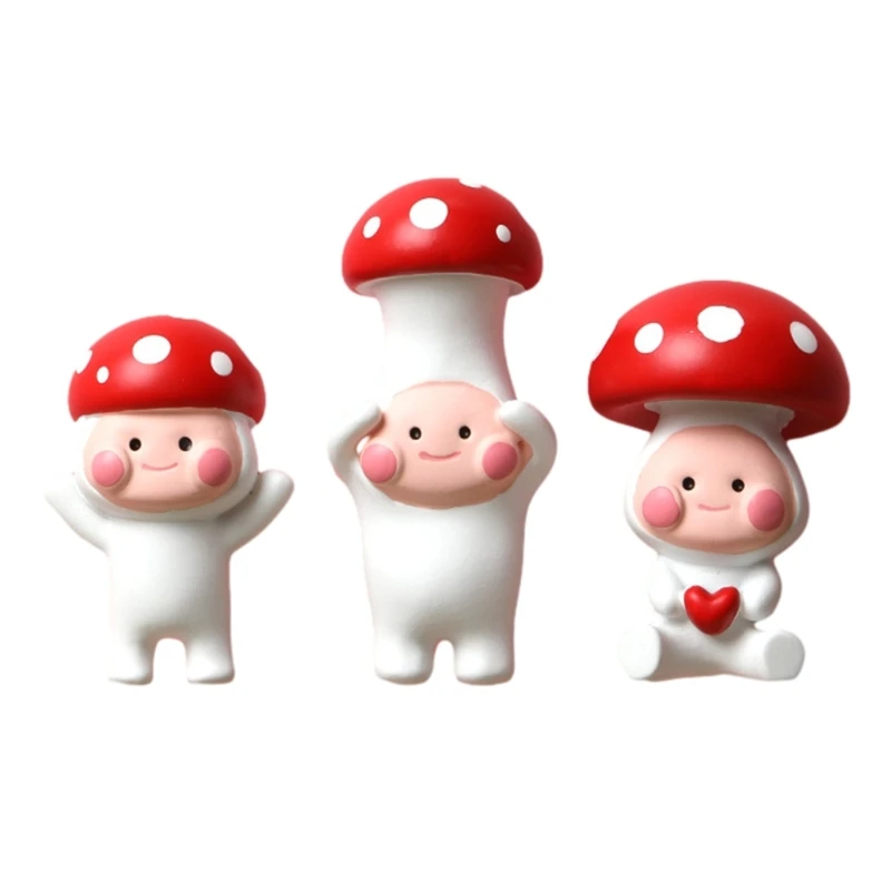 

Fun and Playful Mushroom Fridge Magnet for Youngsters 3D Resin Stickers
