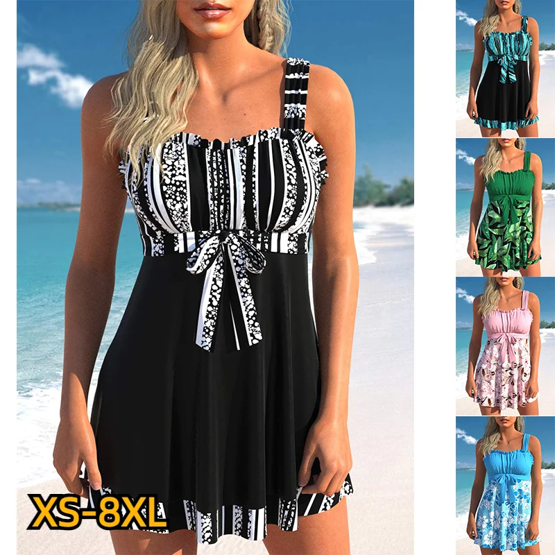 

2023 женские Танкини с высокой талией, Летний Новый дизайн, купальники с принтом, купальник, бикини, купальный костюм, комплект из двух предметов, женский пляжный костюм