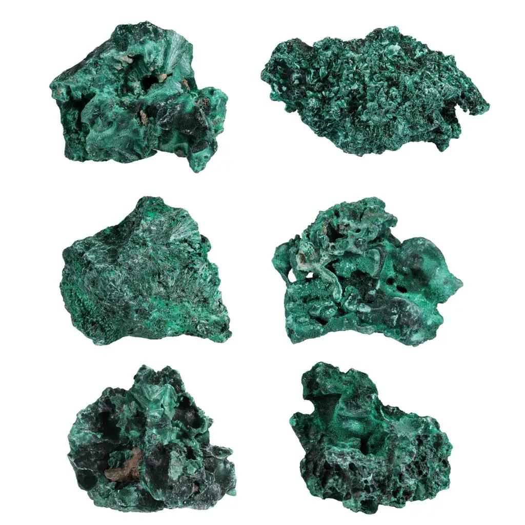 100-300g Healing Rough Malachite Natural Raw Gemstone Minerals Specimen Feng Shui Home Decoration tumbeelluwa natural rough rose quartz candlestick irregular candle holder potted plants table decoration home decor ornaments