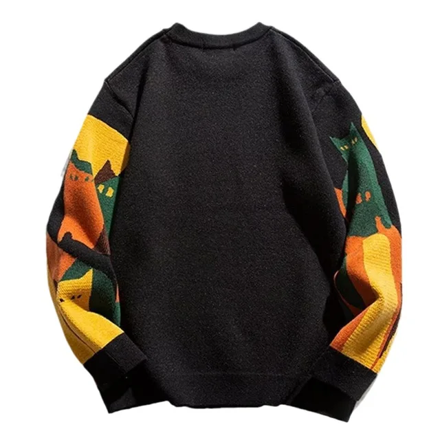 Abstract Print Pullover Sweater Jumper 6