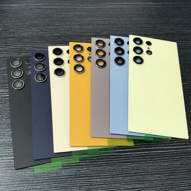 

For Samsung Galaxy S24 Ultra Back Battery Cover Glass Rear Door Housing Cover Replacement With Camera Lens S24Ultra Phone Case