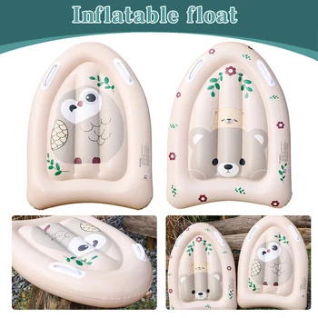 Inflatable Surfboard with Handles Swimming Floating Mat PVC Folding Beach Surfboard for Kids Summer Water Fun Play 2