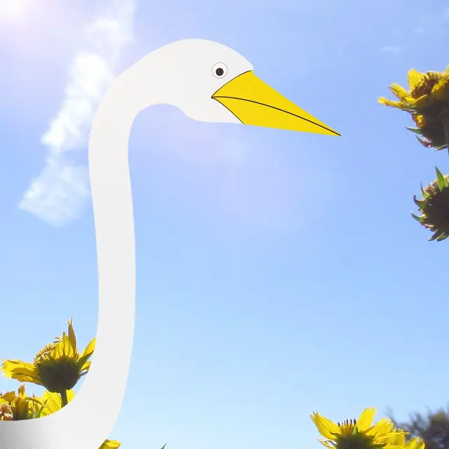 Kerti Flamingo Széljelző Szeszélyes Forgó Madár Szobor Teljesen Gyönyörű Egyedi Dinamikus Madárkert Udvar Dekoráció - Image 5