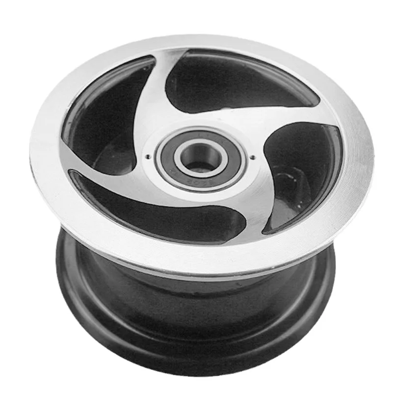 Electric Scooter 3.00-4 3.50-4 4.10-4 4.10/3.50-4 9x3.50-4'' wheel rim 4 inch alloy 6202 bearing hub fit MiNi Moto ATV Go Kart