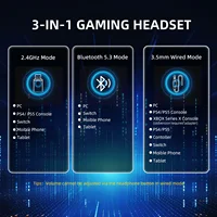 ATTACK SHARK L80PRO Low Latency Wireless Gaming Headset Tri-Mode Bluetooth Ultra-Light 40mm Drivers Headphone for PC PS5 Switch - Image 6