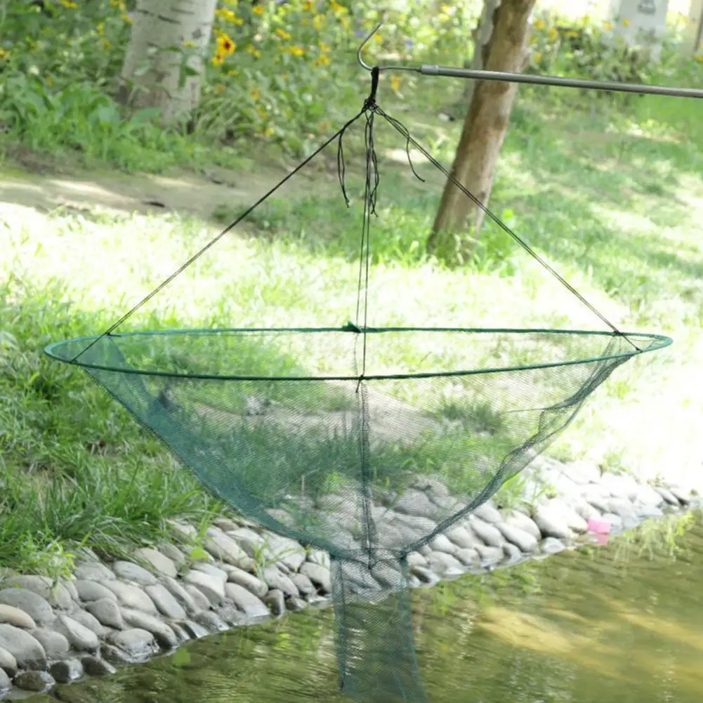 Fishing Net Foldable Fishing Net Portable Prawn Baits Crab Shrimp Net Drop Landing Fishing Pier Harbors Pond Crab Catch