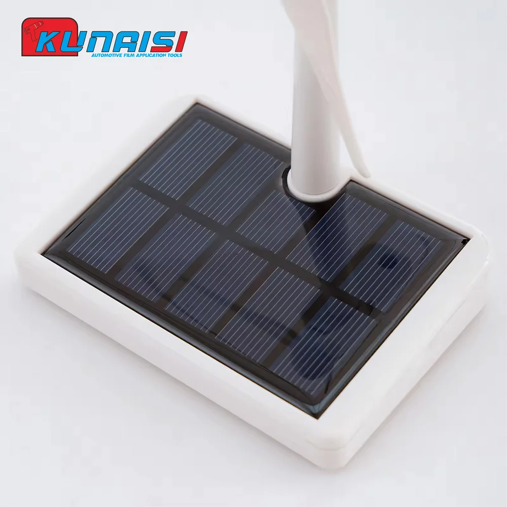 Solar Fan KUNAISI Mini Solar Fan Solar Energy Thermal Fan For Window Tint Film Heat Rejection Test
