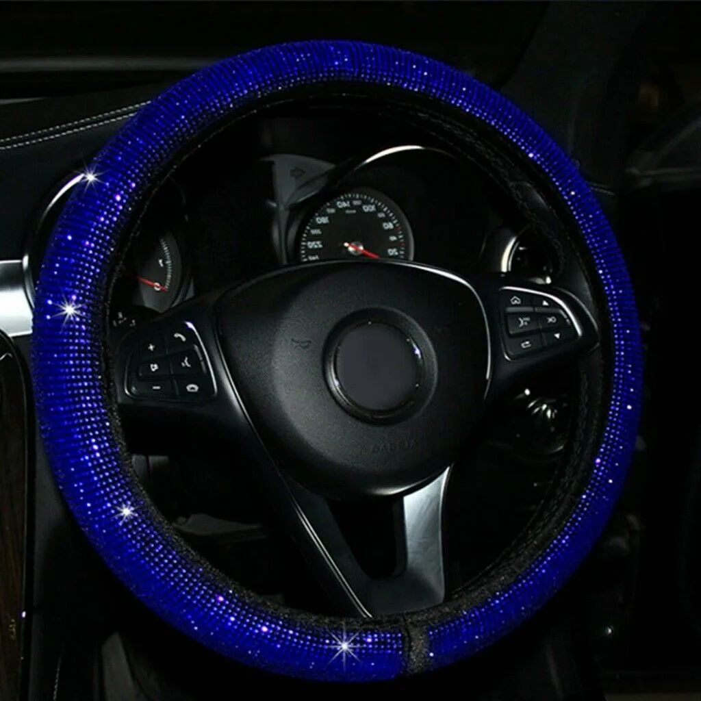Rhinestone Car Cover Steering Wheel 14.5-15\\\\\\\