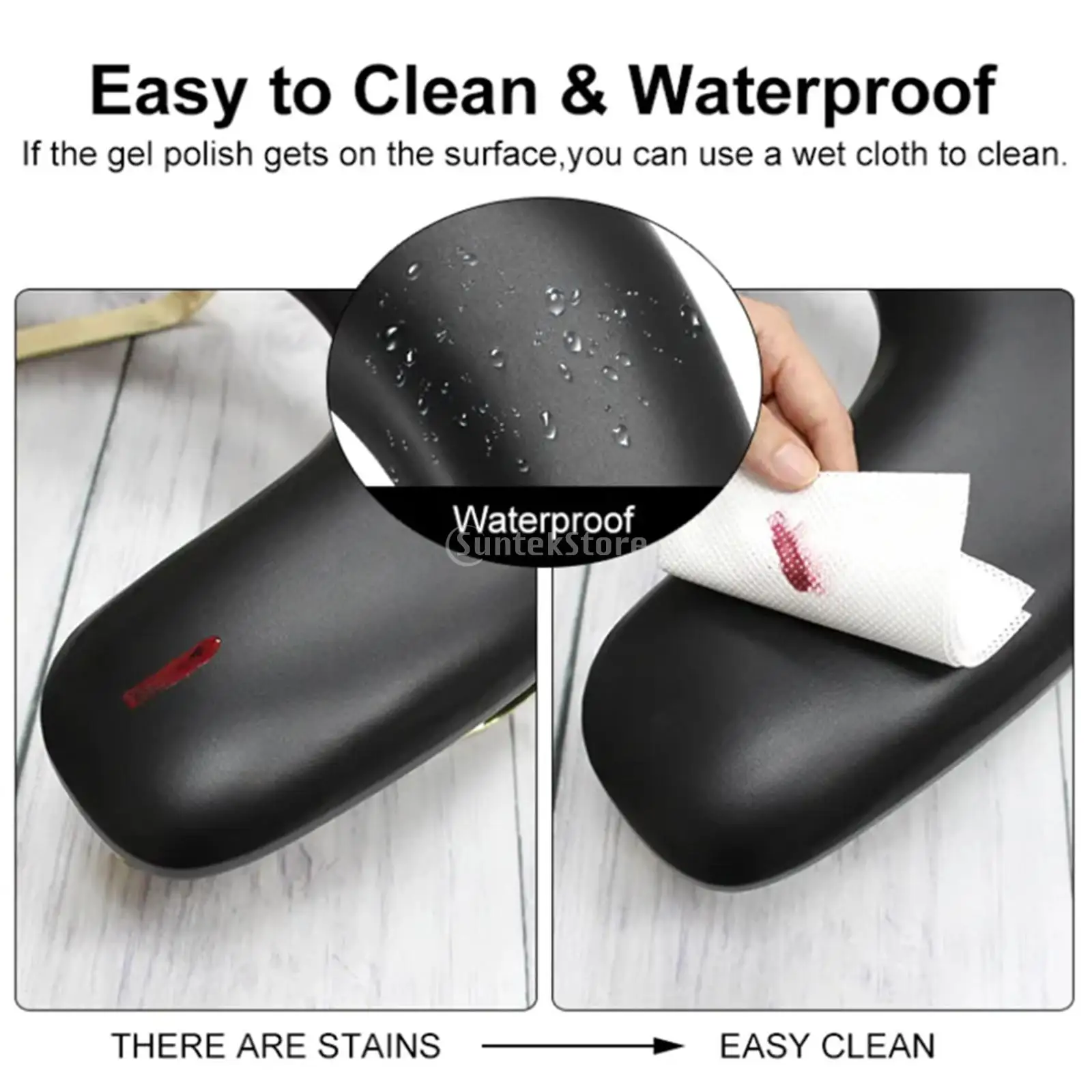 Nail Pillow Portable Nail Arm Rest Professional Ergonomic Non Slip U Shape Care Arms Support Manicure Armrest for Salons
