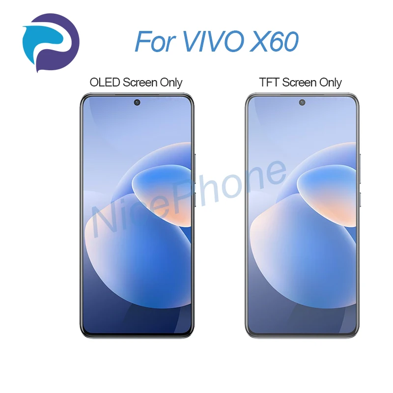 VIVO X60 LCD 스크린 및 터치 디지타이저 디스플레이, VIVO X60 LCD 스크린 디스플레이, 2340*1080 V2045