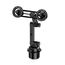 Magnetic Dual - Phone Car Cup Holder with 360° Rotation (Black)