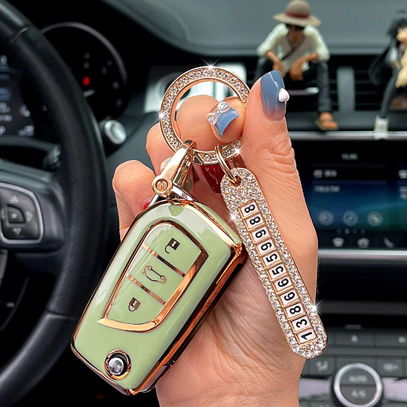 Cover Chiave/telecomando per Toyota Prius Camry Corolla C-HR CHR RAV4 Prado - S8307074d8b4044b7be56ea5e45deb32ed