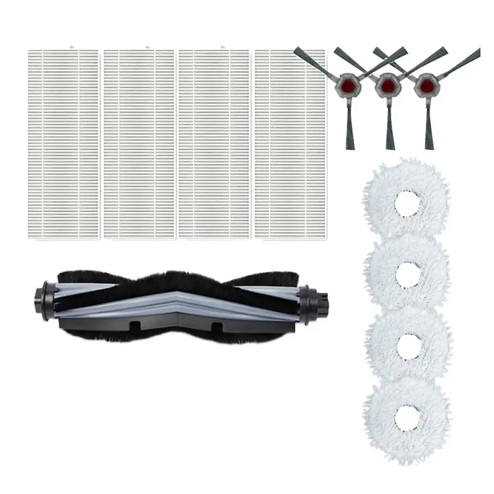 

12pcs For Ecovacs Deebot N9+ Robotic Main Brush Filter Side Brush Kit