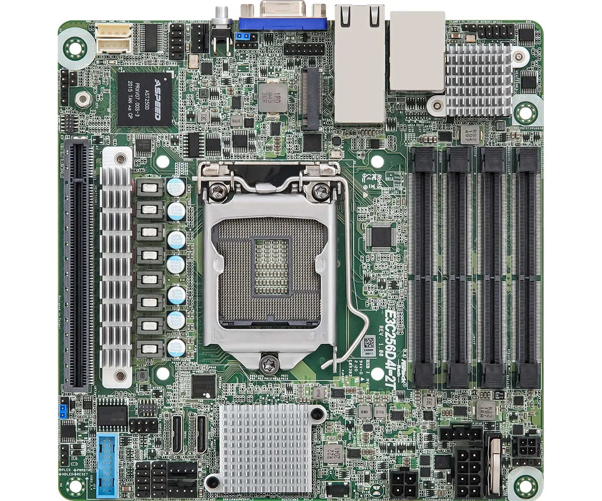 E3c256d4i2t 10 Gigabit Copper Port, Nas Motherboard, Itx, E2300