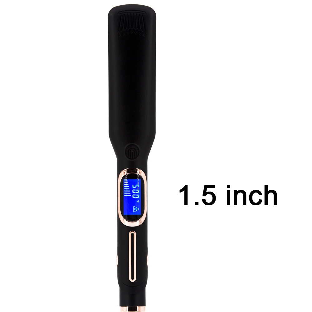 Professional High-Temperature Hair Straightener and Curler with Keratin Treatment