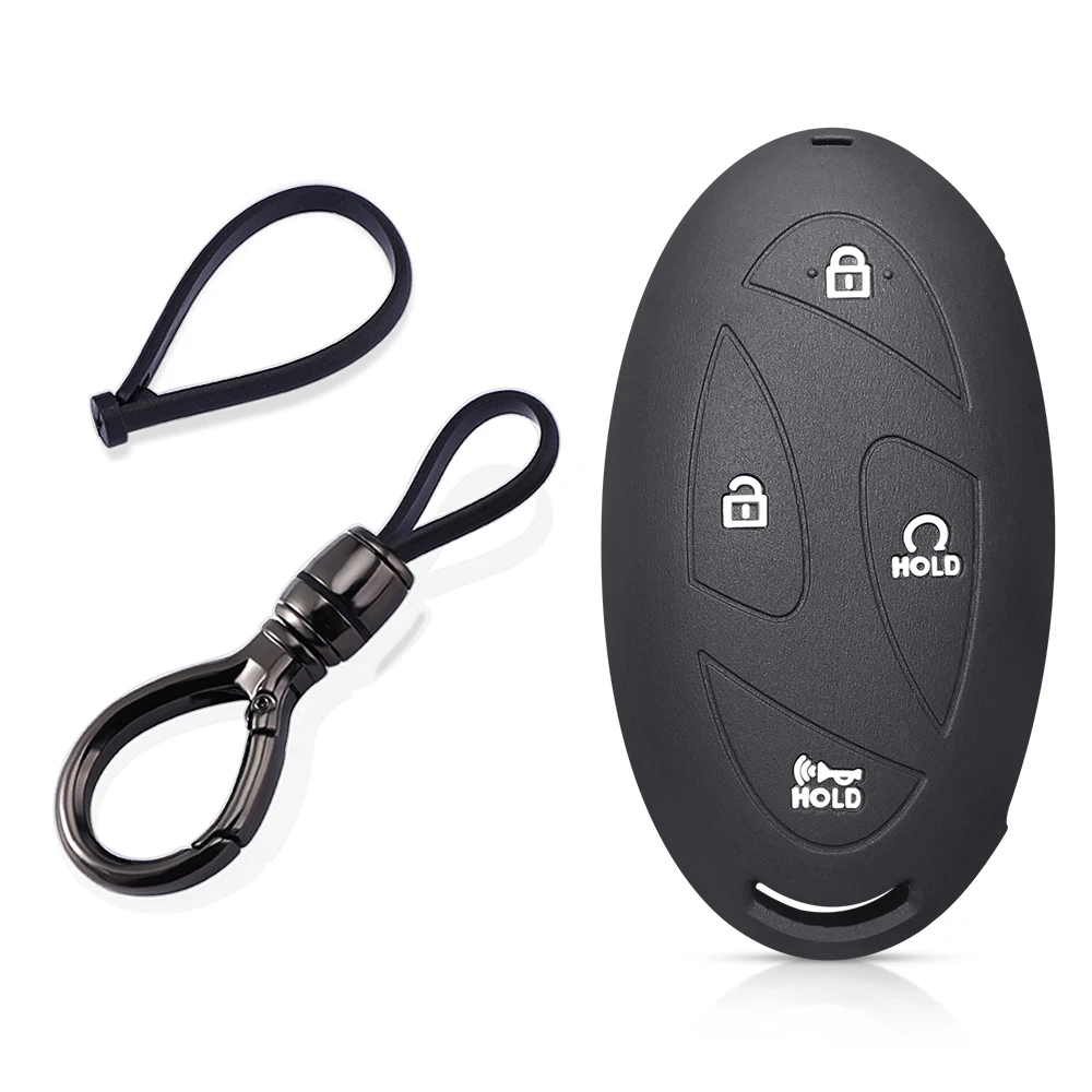 Premium Silicone Key Cover | Stylish Car Key Protector & Accessory with Chain