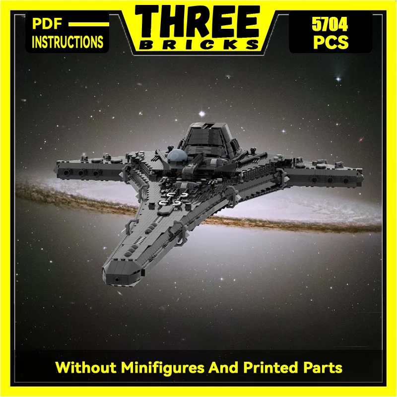 

Military Series Moc Building Block Black Destiny Spaceship Model Technology Brick DIY Assembly Spacecraft Toy For Kid Child