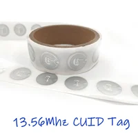 Cuid Gen2 Electronic Tag 25mm Changeable Key Rfid Rewritable Token 13.56mhz Clone Badge Nfc Smart Chip Token Iso14443 Ic Card 1