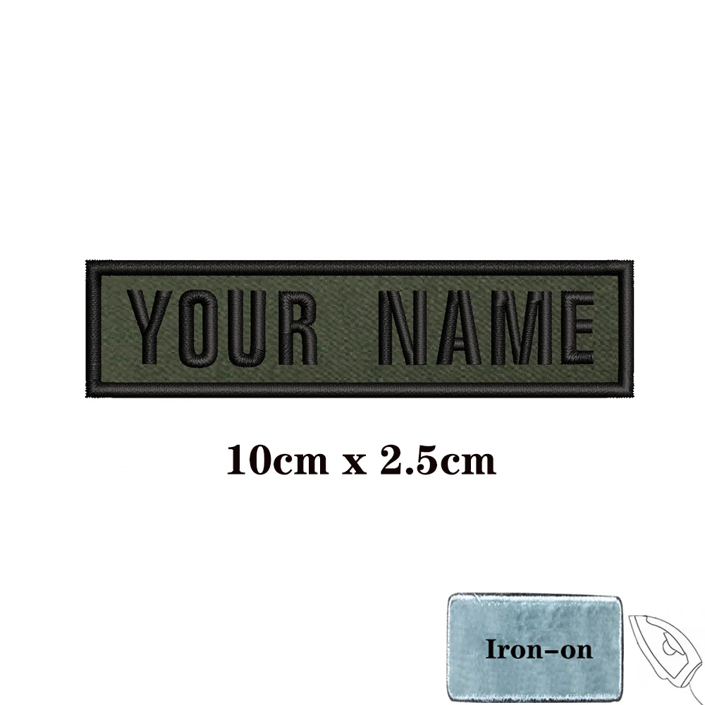 Custom Personalized Name number Patch Stripes Badge tags chevrons Armband Iron On Or Hook Loop embroidered custom patch tactical patch cloth patch embroidered patches 1PC