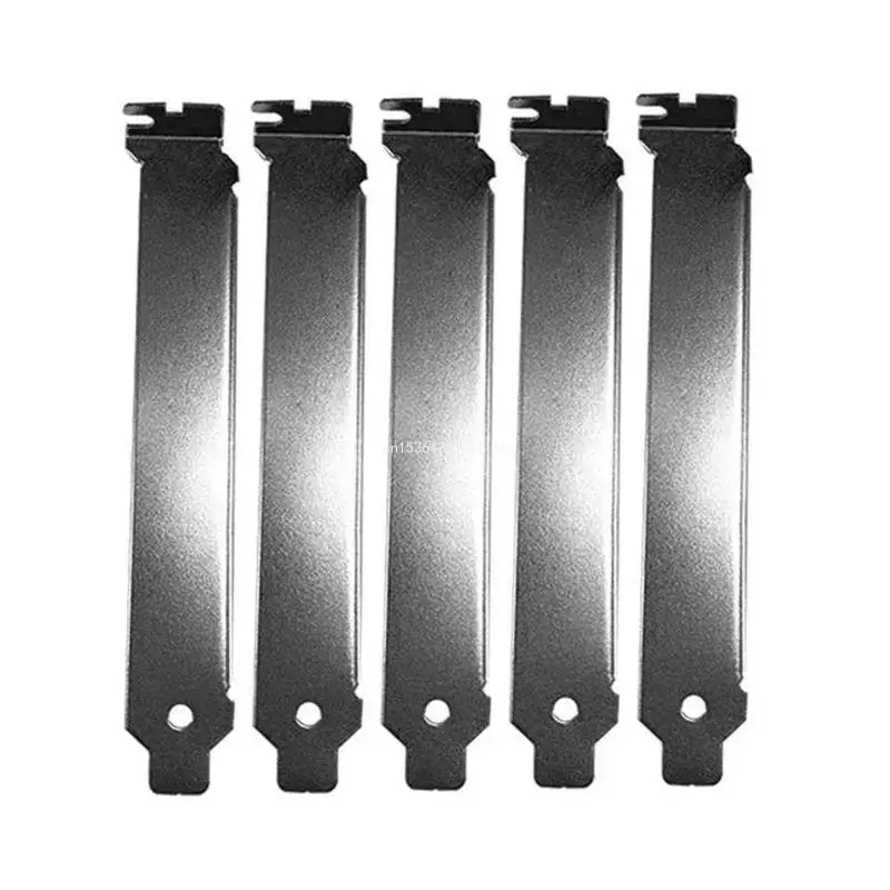 

5PCS Black Hard Metal Steel PCI Slot Covers Bracket Full Expansion Dust Filter Blanking Plate for PCI for