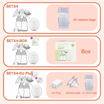 Electric breast pump unilateral and bilateral breast pump manual silicone breast pump baby breastfeeding accessories 2