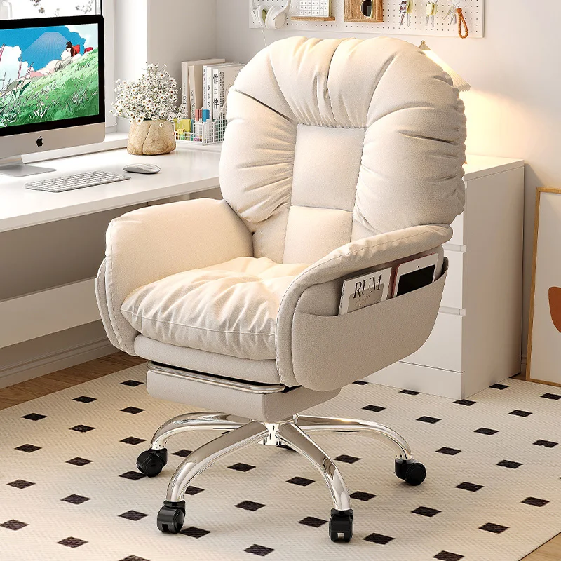 

Luxury computer office chair with ergonomic soft cushion, mobile gliding office chair with high extension, Cadeira Gamer garden