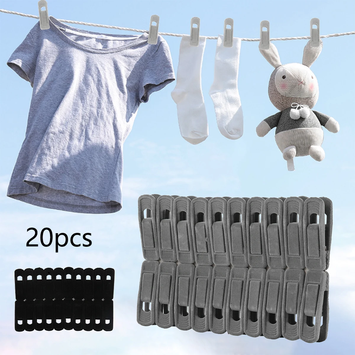 Velvet Hangers Clips for Pants and Clothes Organization