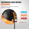 Ionic Hooded Hair Dryer with Variable Speed & Temperature Adjustment, 1875W, Sit Under Hair Dryer with Timer for Beauty Sa 2