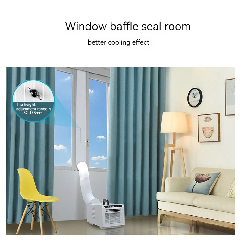HHR-20 Mini Portable Mobile Cooling Air Conditioner USB Fast Charging Free Installation Remote Control Timing for Home Office