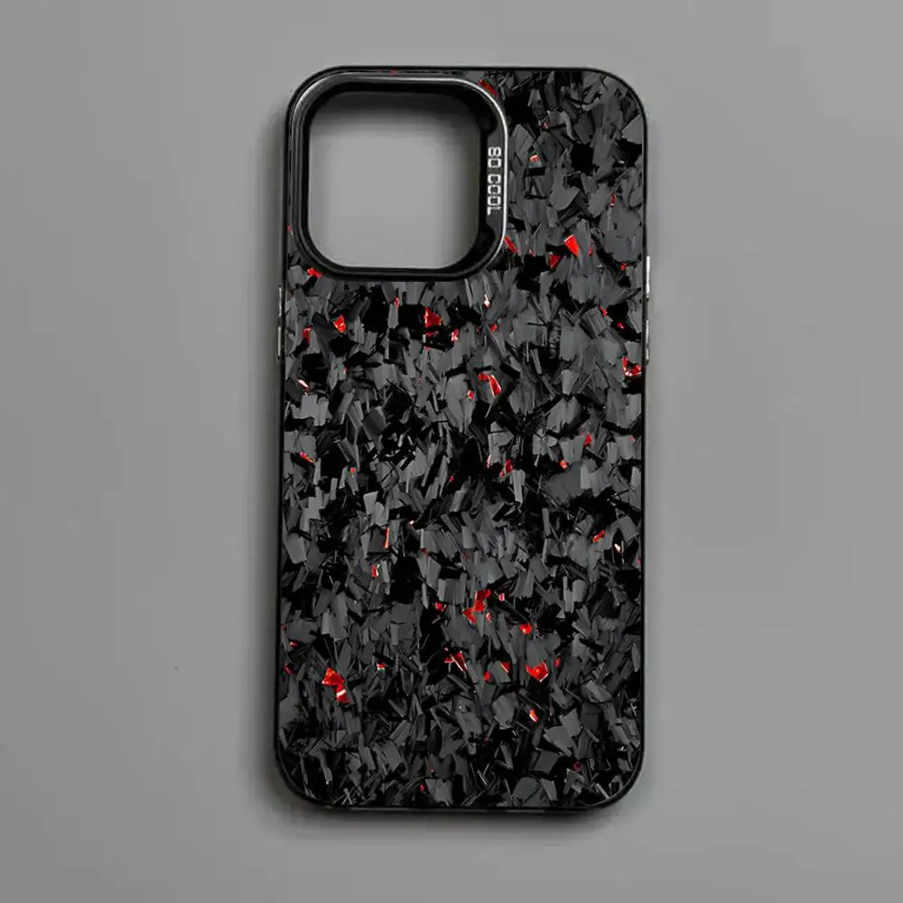 Matte Black Forged Carbon Anti-Fall Phone Case