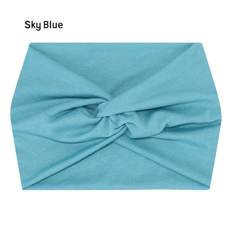 Breites elastisches Stirnband, Haarband, Pilates, Yoga, Fitness, Laufen, Radfahren, Schweißband, Turban, Make-up-Haarreif, Make-up-Kopftuch für Damen – Detail 12