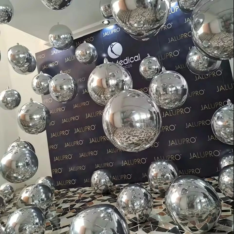 Foil Balloon Decoration Holographic Round Helium