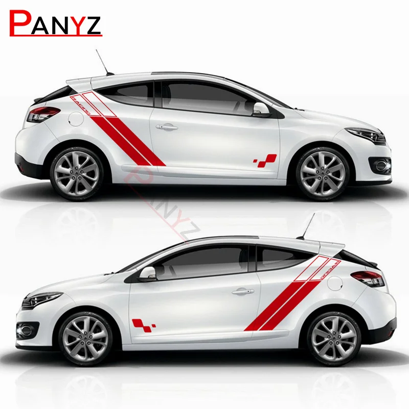 Racing Sport Stripes Entrambi I Lati Car Door Body Decor Decalcomanie In Vinile Accessori Per-Renault Megane Rs Trophy 2010-2020 3-5 Porte