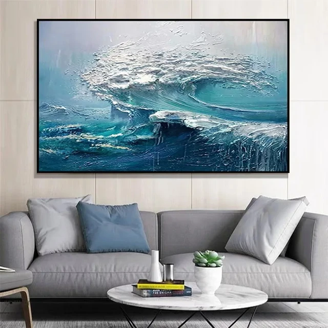 Quality Beautiful Wall Picture Artwork Handmade Oil Painting On Canvas Large  Contemporary For Sleeping Room Wall Decor Home Art - Painting & Calligraphy  - AliExpress