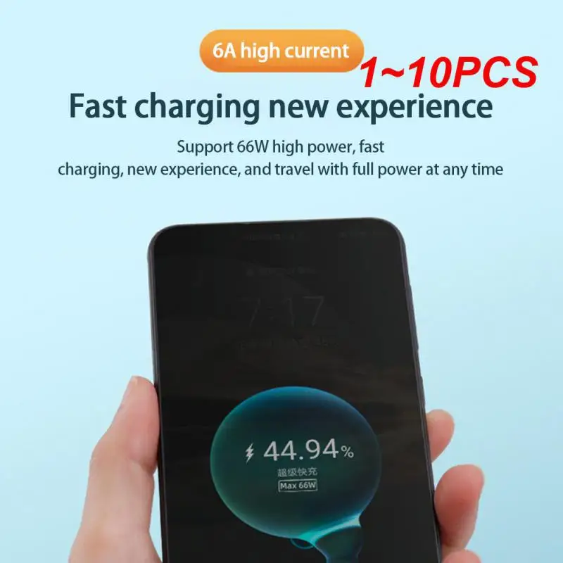 1 ~ 10Pcs Mate 40 66W Super Charger 6A Supercharge Usb Fast Type C Cable Per Nova 7 Mate 20 30 40 P30 P40
