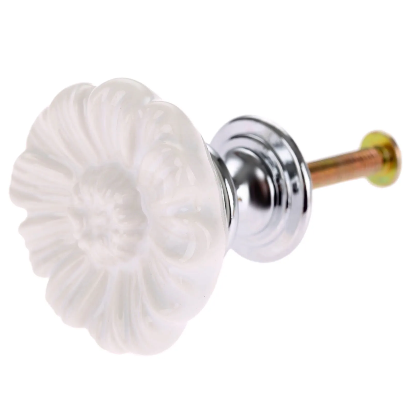 Vintage Ceramic Flower Cabinet Knob 6