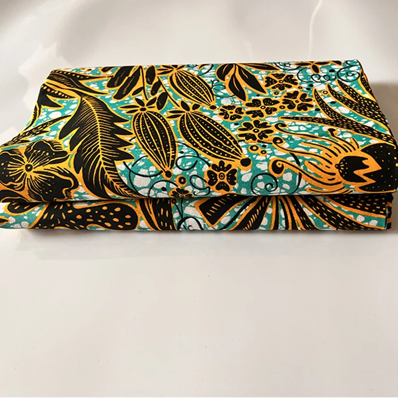 african ankara real wax block fabric african Fabric for dresses cotton fabric 6yards Ghana wax high quality