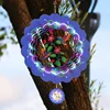 HOT SALE 3D Rotating Wind Chime 12 Inch Blue Bird Wind Chime Outdoor Hanging Decoration 5