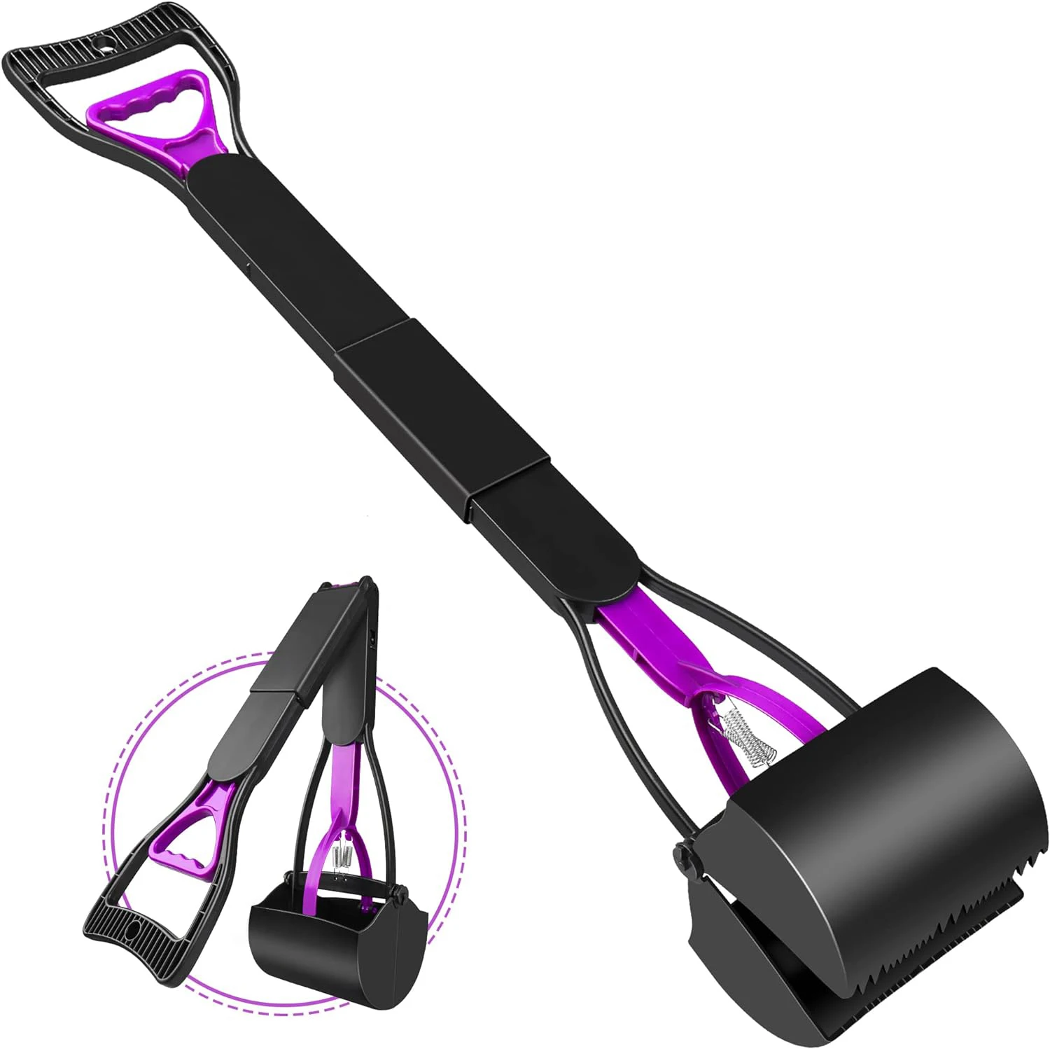

Pooper Scooper for Large Small Dogs, Long Handle Dog Poop Scooper with Waste Bags, Durable Portable Dog Poop Pick Up Tool