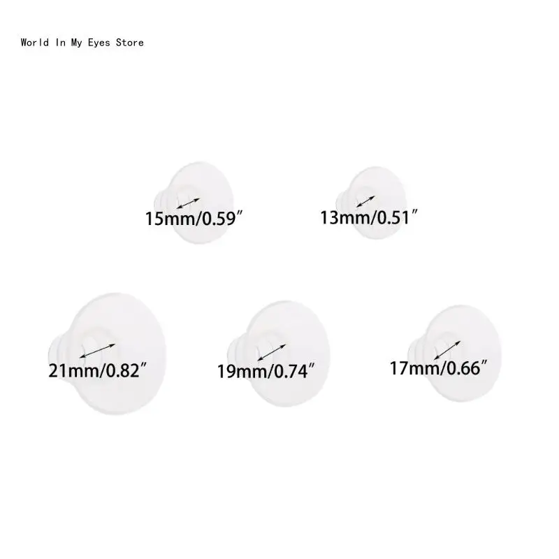 124D Electric Breast Flange Insert Flange Measuring Card Breastpump Shield Insert Breastpump Part Accessories