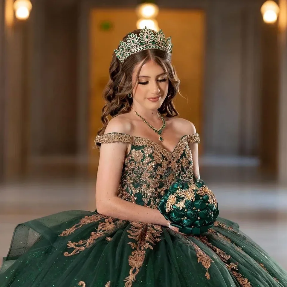 green emerald velvet dress Vizcaya by Morilee Crystal Quince Dress 89442 main image 1